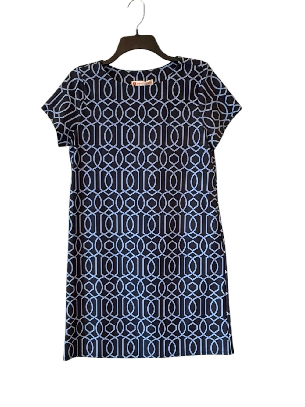 New Jude Connally Jude Cloth Ella Dress In Garden Gate Navy Print Small